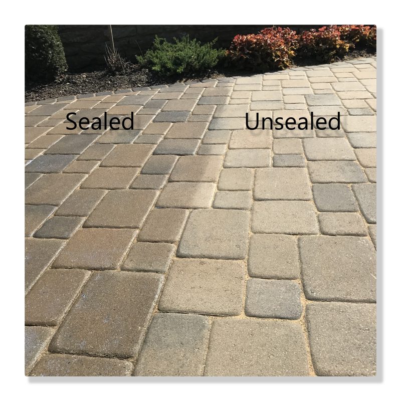 Beautiful before and after on this patio. Sealing is an absolute must